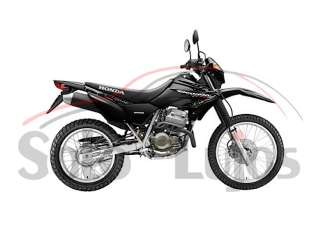 CALCOMANIA HONDA TORNADO ROJO NEGRO MOD. LLAMAS - Imagen 2