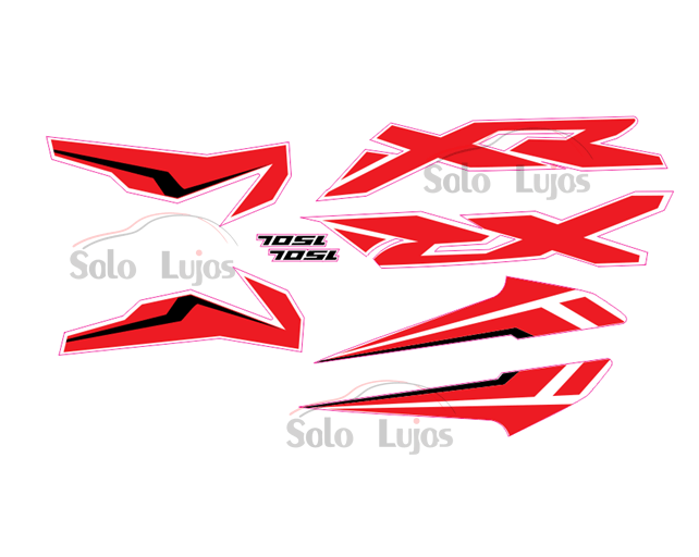 CALCOMANIA HONDA XR 150 ROJO - Imagen 2