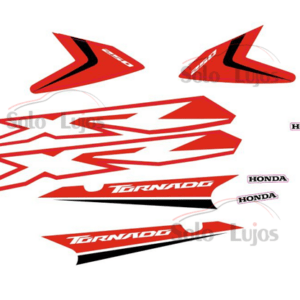 CALCOMANIA HONDA XR 250 PARA MOTO ROJA