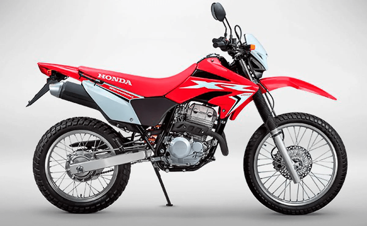 CALCOMANIA HONDA XR 250 PARA MOTO ROJA - Imagen 2